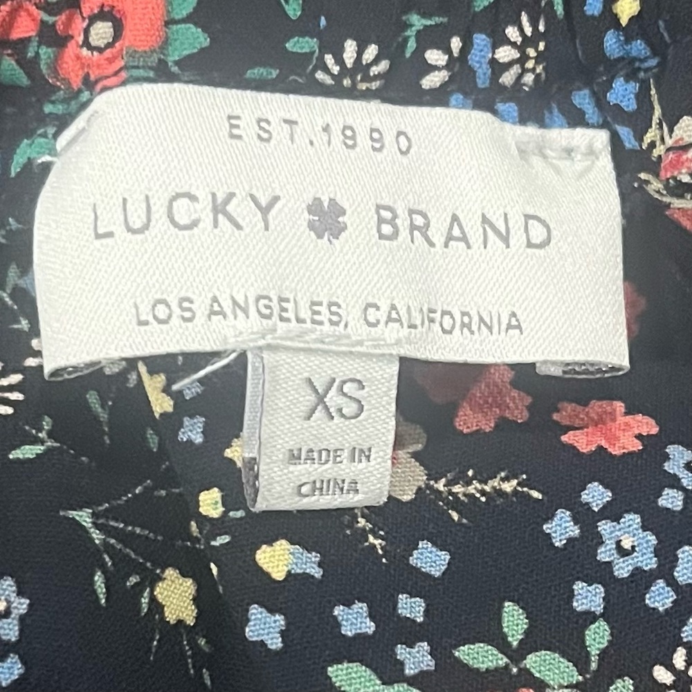 LUCKY BRAND Off The Shoulder Floral Bohemian Blouse - Picture 6 of 10